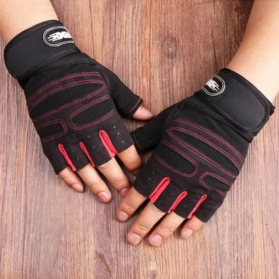 gant-musculation-poignet-ajustable-noir-et-rouge