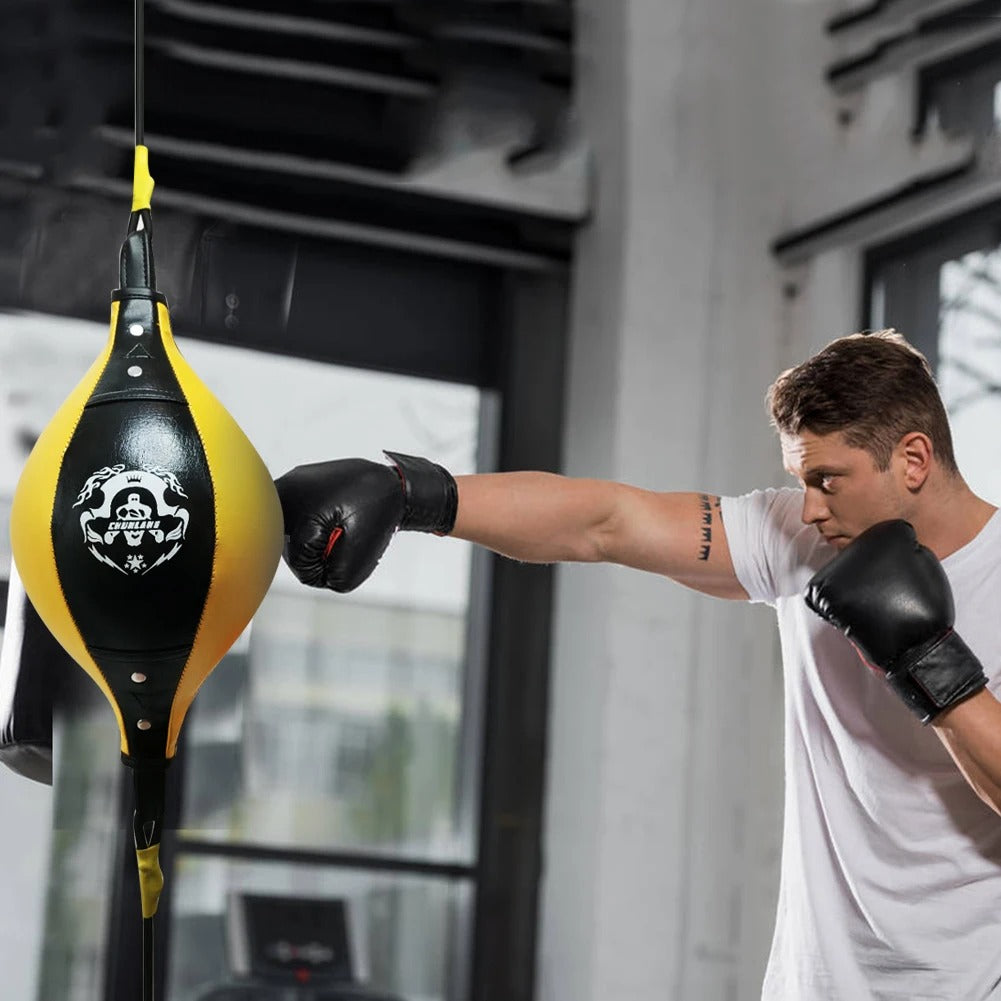 Punching ball Double Extremite homme jaune