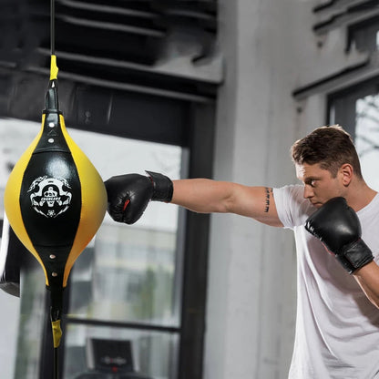 Punching ball Double Extremite homme jaune