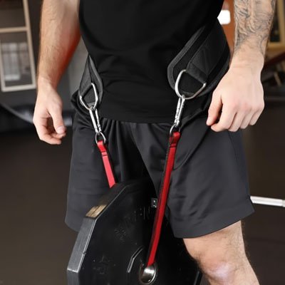 Ceinture musculation​ elastique rouge