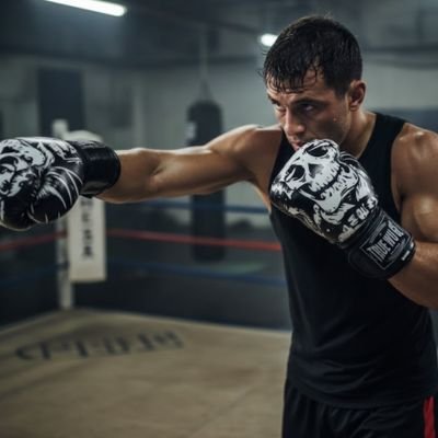 Gant de boxe crane blanc