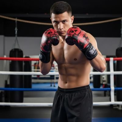 Gant de boxe crane rouge ring