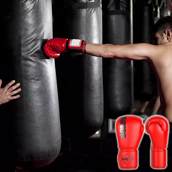 Gant de Boxe rouge punch
