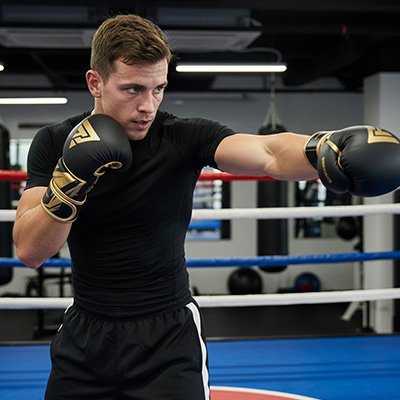 Gant de mma noir or