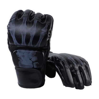 gant mma noir squelette