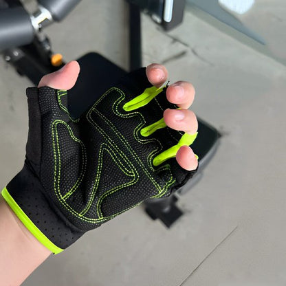 Gant-musculation-noir-et-vert-antiderapan-a-bout-ouvert