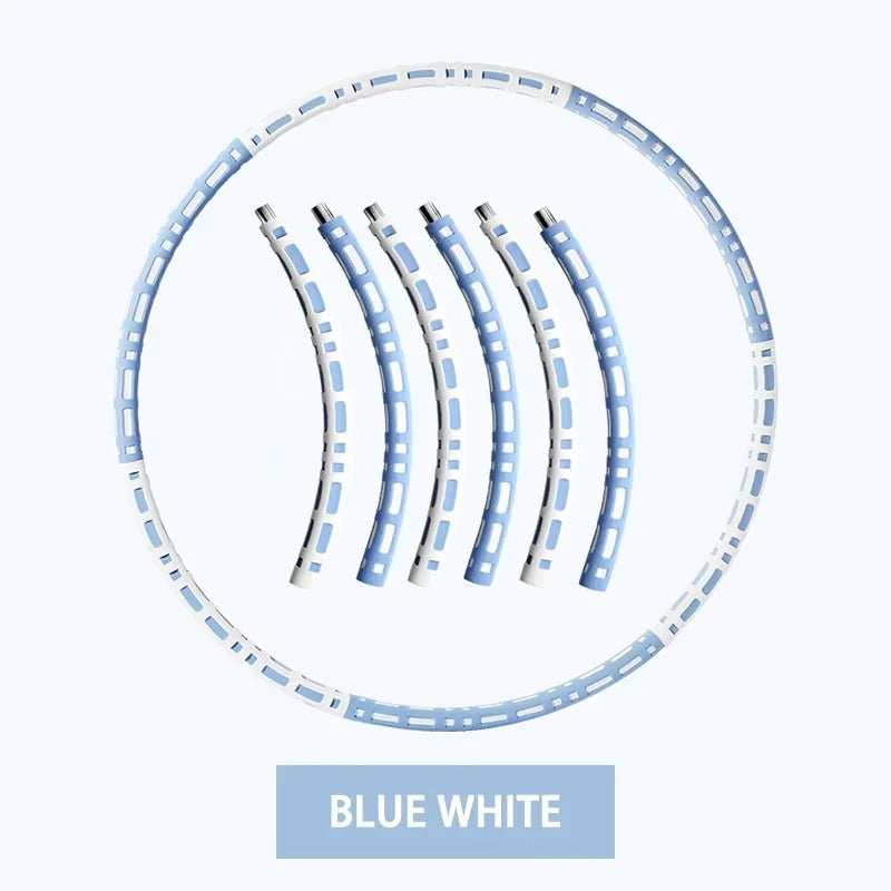hula hoop bleu et blanc