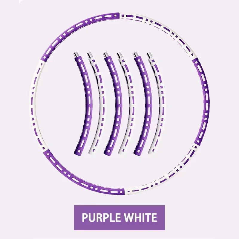 hula hoop violet et blanc