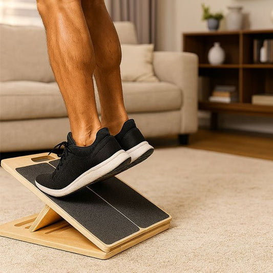 Planche-d'equilibre-en-bois- antiderapant-pour-deux-pieds