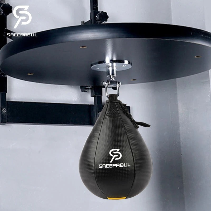 installation punching ball noir anti stress