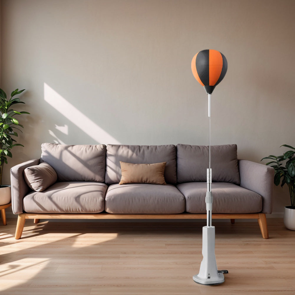 punching ball noir et orange polyvalent pour tous