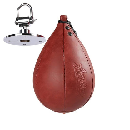 punching ball rotation 360 professionnel rouge avec attache