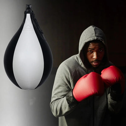 punching ball ultra résistant noir blanc