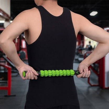 rouleau de massage vert automassage du dos