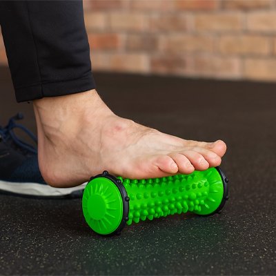 rouleau de massage vert